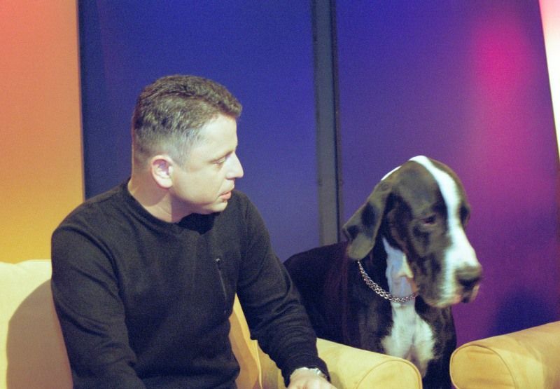 Petr Muk v roce 2003 - Natáčení pořadu Někdo to rád horké