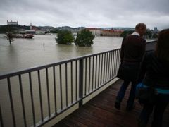 Velká voda je i v Bratislavě. Dunaj najednou vypadá úplně jinak.