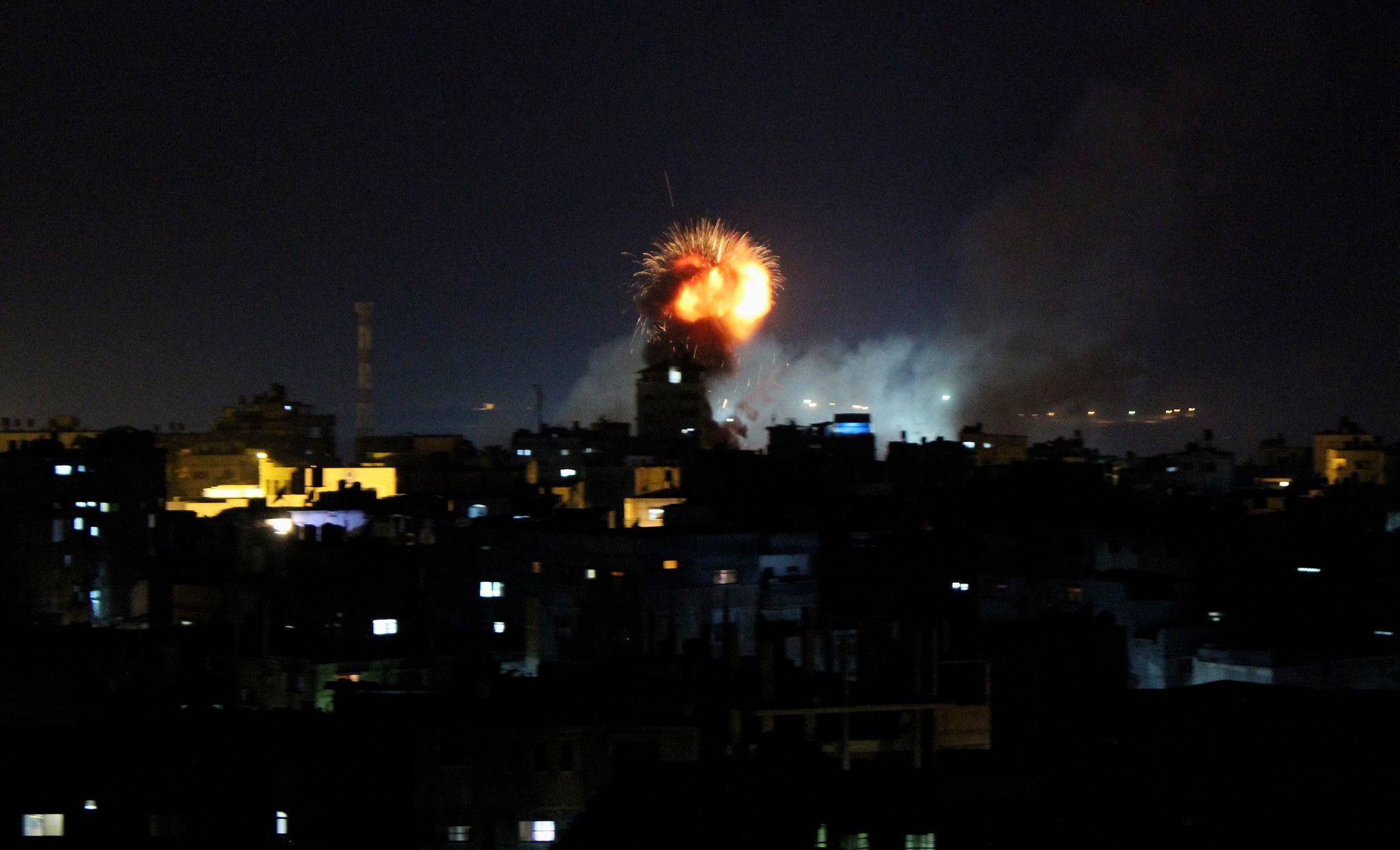 Palestina - Izrael - Rafah - nálet – gaza - nálet