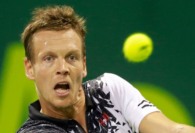 Tomáš Berdych na turnaji v Dauhá 2014