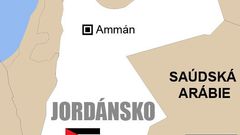 Jordánsko - mapa