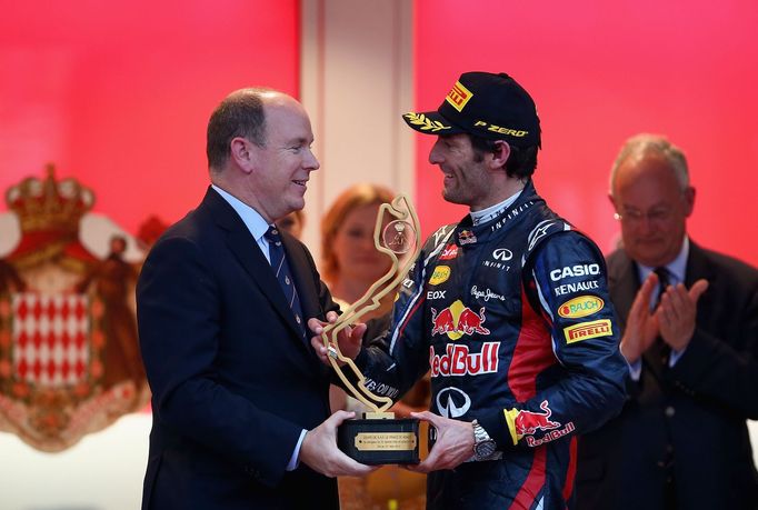 Formule 1, VC Monaka: princ Albert II.a  Mark Webber, Red Bull