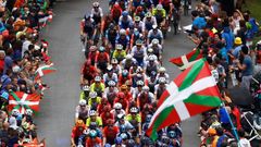 Tour de France 2023: Fanoušci v Baskicku