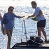 Carla Bruni a Nicolas Sarkozy na dovolené