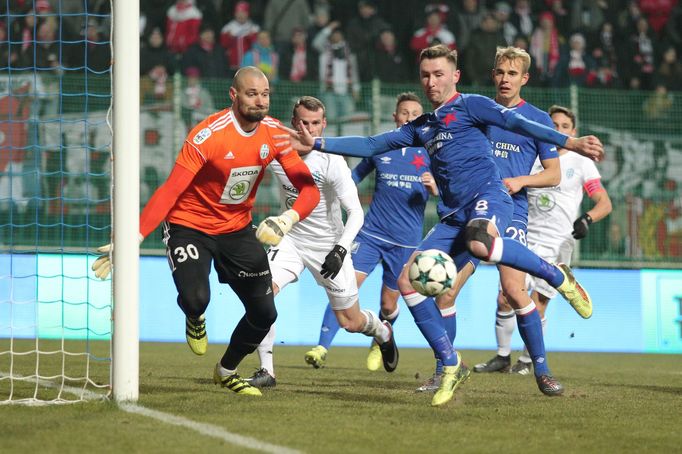 Mladá Boleslav - Slavia: Jaromír Zmrhal a Martin Polaček