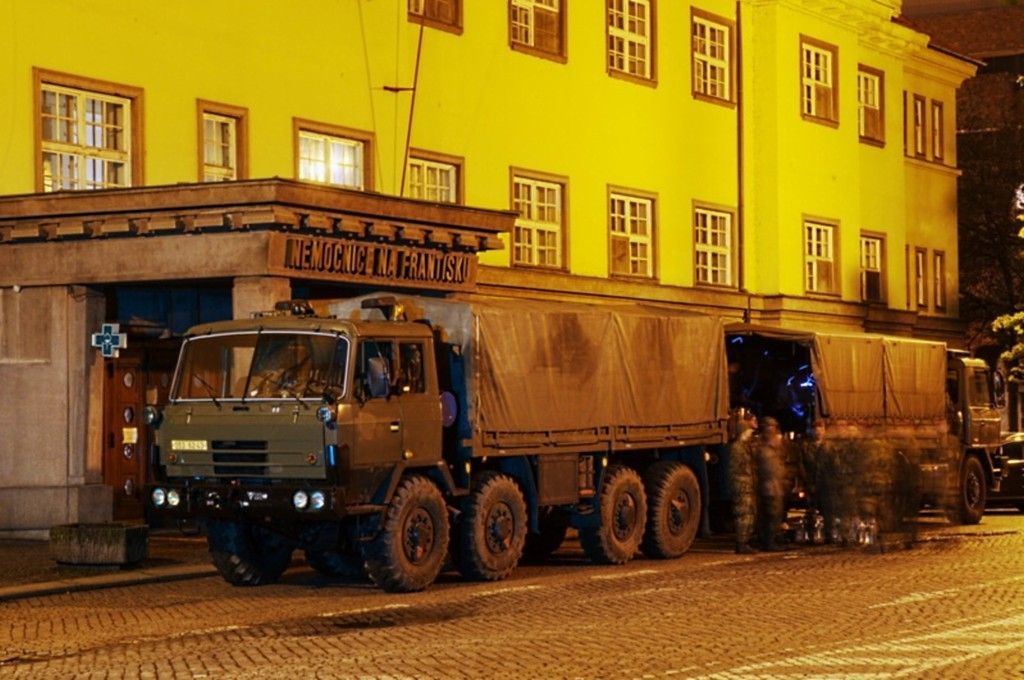 Povodeň červen 2013 - noční Praha