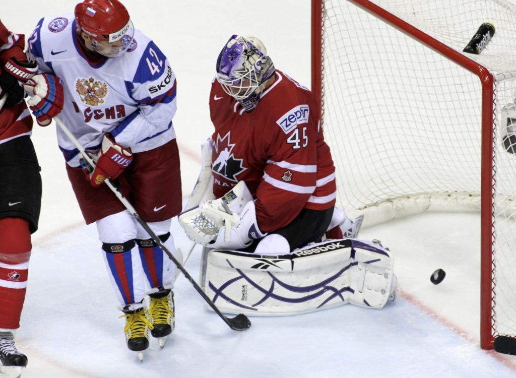 Kanada - Rusko (gól Kovalčuka)
