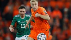 fotbal, Euro 2020 Qualifier - Group C, Severní Irsko - Nizozemsko, Donny van de Beek
