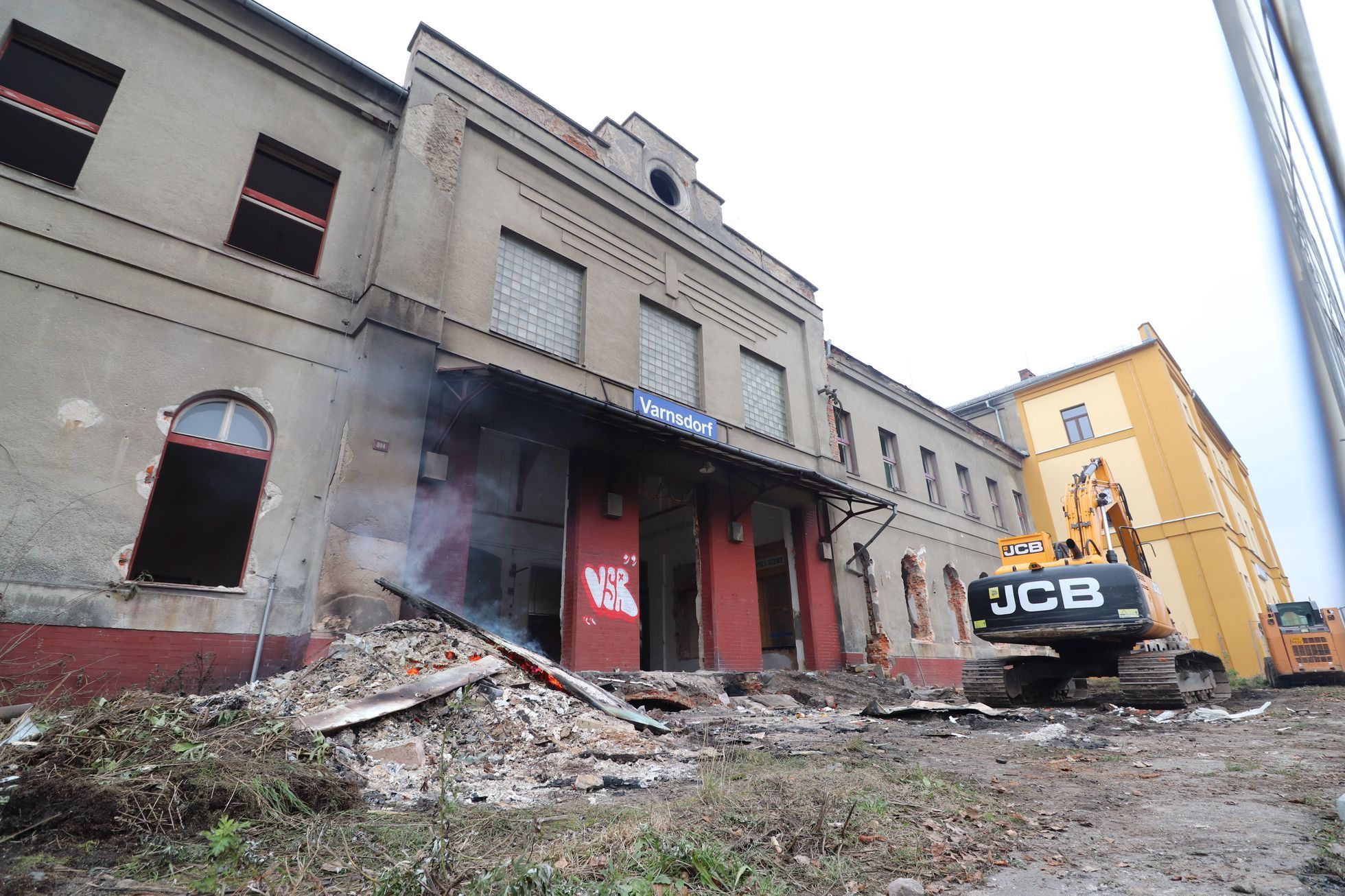 Varnsdorf-demolice nádraží