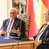 Německý prezident Frank-Walter Steinmeier a český prezident Miloš Zeman, setkání na Hradě