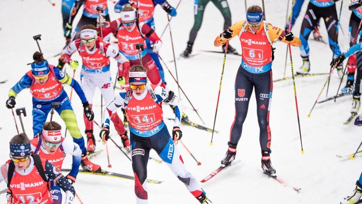 Biatlonový světový šampionát v Novém Městě odstartoval smíšenou štafetou; Zdroj foto: Petr Slavík / Český biatlon