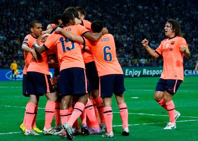 Inter vs Barcelona: slavící Barca