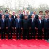 Historické setkání Kim Čong-una a Mun Če-ina ve vesnici Pchanmundžom