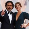 Best director nominee Mexican Director, Alejandro G. Inarritu and his wife Hagerman arrive at the 87th Academy Awards in Hollywood