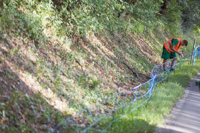 Ohradníky se objeví mezi Zlínem a Fryštáckou přehradou, Fryštákem a Lukovem, Lukovem a Zlínem-Velíkovou, Zlínem-Velíkovou a Hrobicemi a také v úseku mezi Veselou a Lípou.