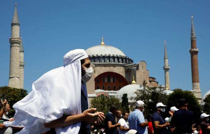 Hagia Sofia-modlitba před