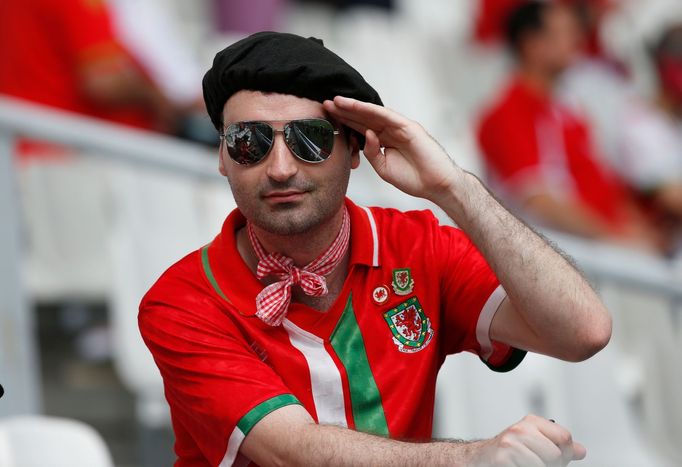 Euro 2016, Slovensko-Wales: fanoušek Walesu