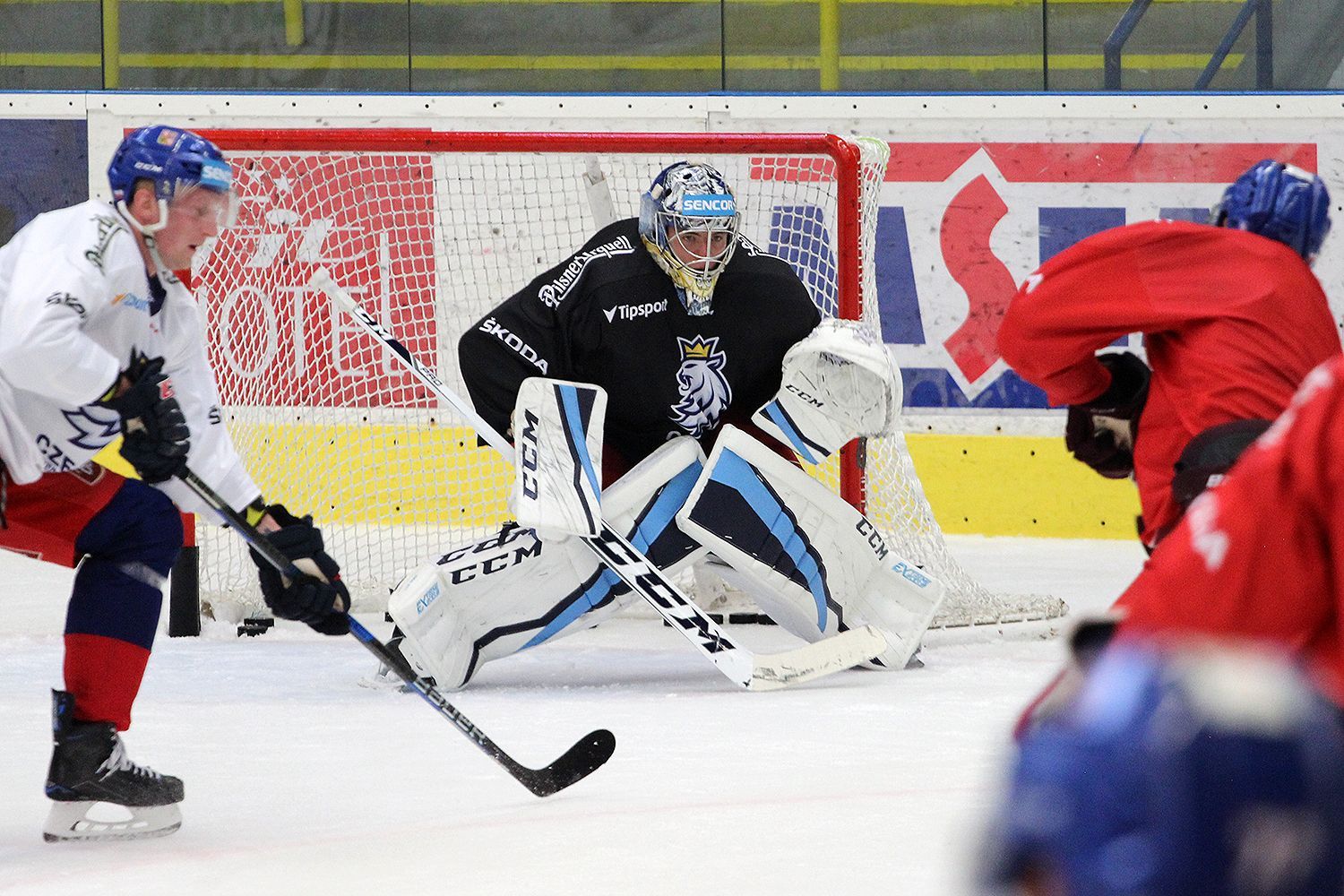 První trénink národního týmu pod Milošem Říhou (8/2018)