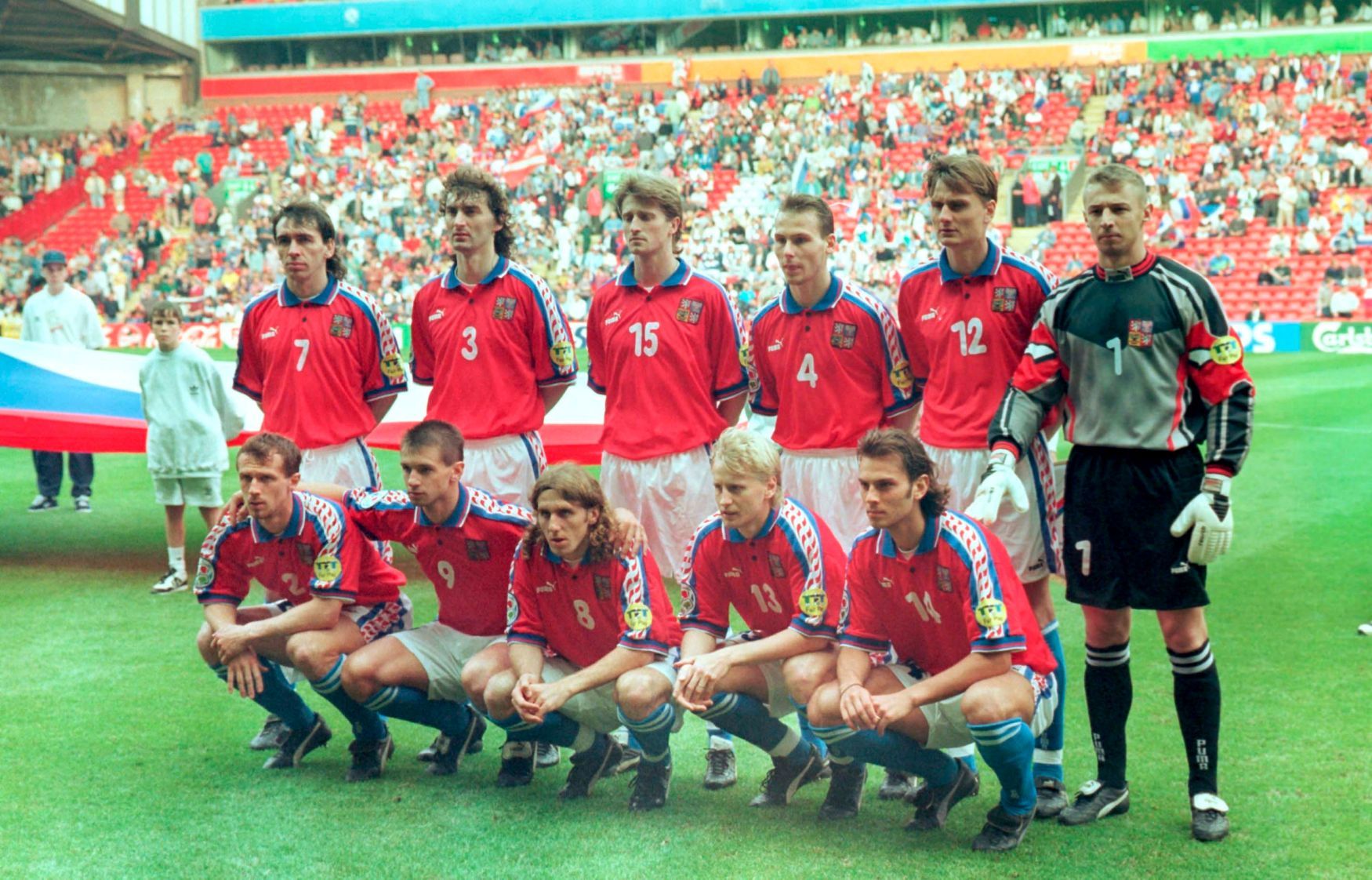 Fotbalové dresy Česka, Euro 1996