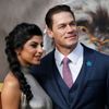 Cast member Cena and girlfriend Shay Shariatzadeh pose at the premiere for the film "Dolittle" in Los Angeles