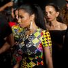Singer Nicki Minaj departs the Versus Versace Spring/Summer 2015 collection show during New York Fashion Week in the Manhattan borough of New York
