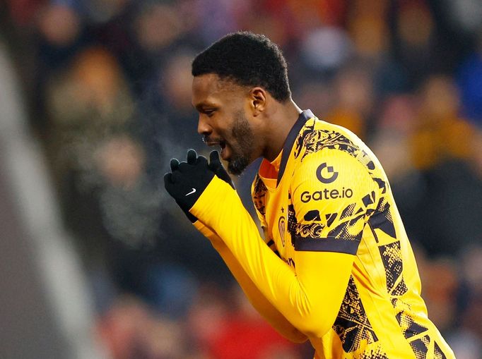 Marcus Thuram v zápase LM Sparta Praha - Inter Milán