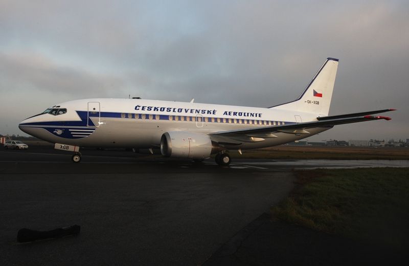 Boeing v retro kabátě
