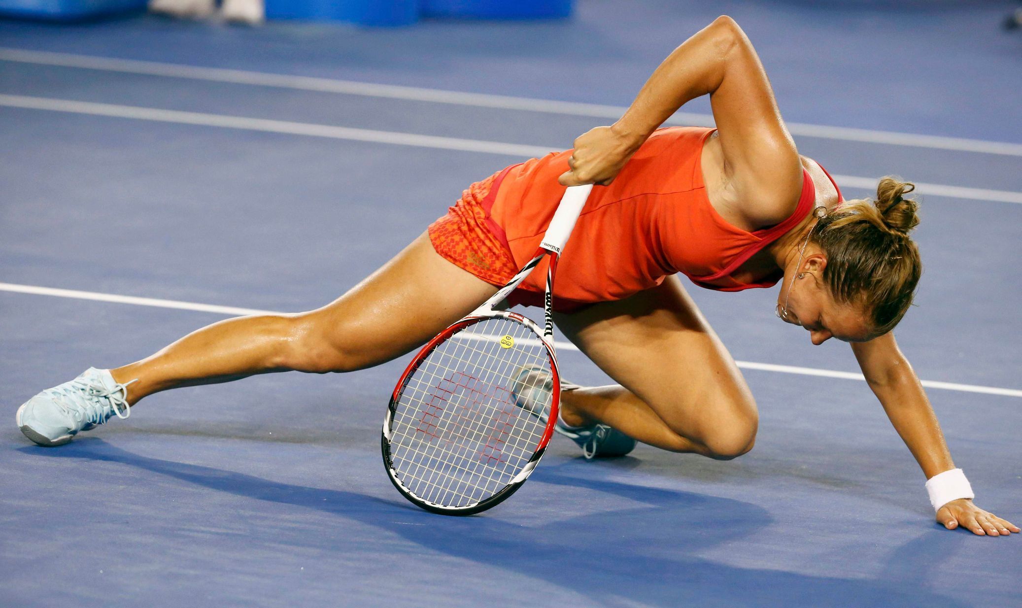 Barbora Záhlavová-Strýcová v utkání druhého kola Australian Open 2014