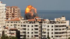 Plameny po útoku Izraele v Gaze