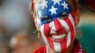 A fan of USA waits for their 2014 World Cup Group G soccer match against Ghana at the Dunas arena in Natal June 16, 2014. REUTERS/Stefano Rellandini (BRAZIL - Tags: SOCCE