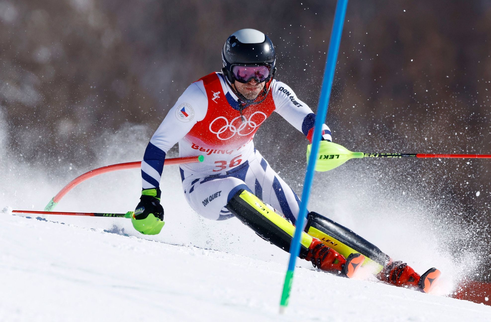 Kryštof Krýzl v 1. kole olympijského slalomu