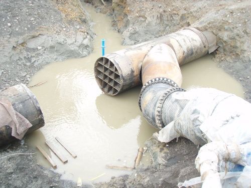 Fulnek, praské potrubí, D47