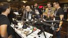 The DJI S1000, an eight-bladed, aerial photography system by DJI Innovations, is displayed during &quot;CES Unveiled,&quot; a media preview event to the annual Consumer E