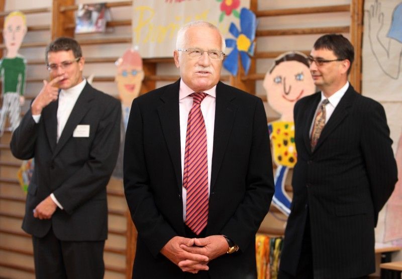 Prezident vítá prvňáky