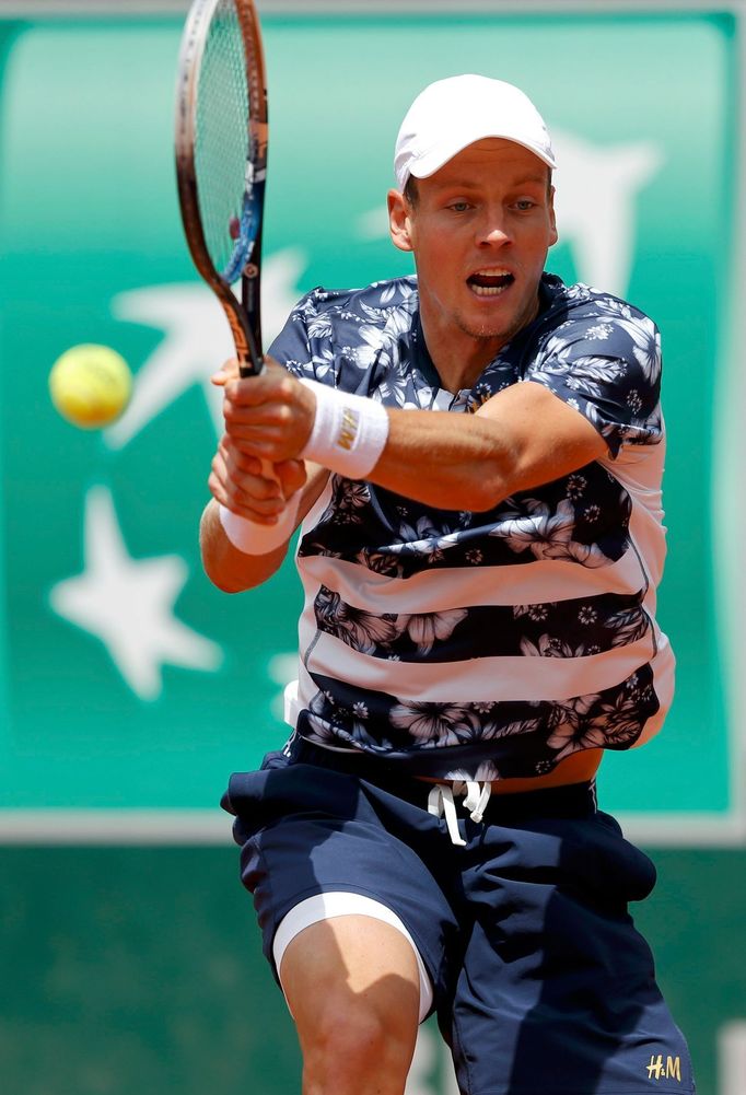 Tomáš Berdych ve druhém kole French open 2014