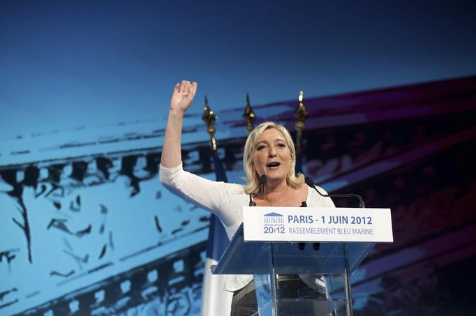 Marine Le Pen - předsedkyně strany National Front