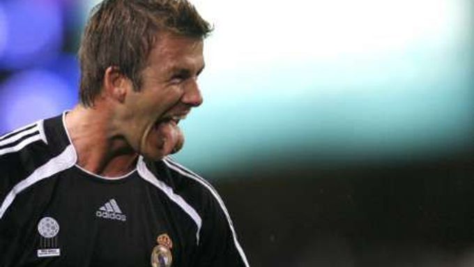 David Beckham se raduje z gólu