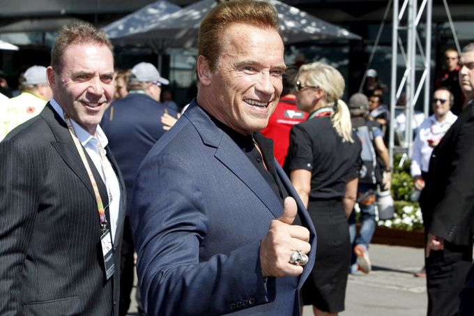 F1, VC Austrálie 2016: Arnold Schwarzenegger