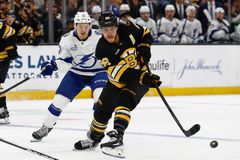 Pastrňák ohromil v nezvyklé roli. Blýskl se fantastickým zákrokem v brance