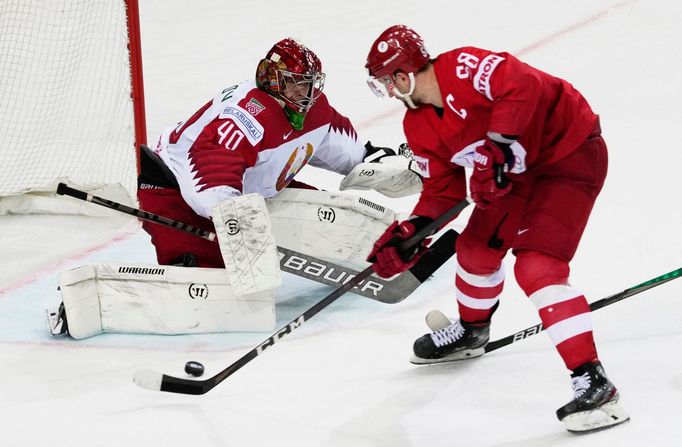 Ice Hockey - IIHF World Ice Hockey Championship 2021 - Group A - Russia v Belarus - Olympic Sports Centre, Riga, Latvia - June 1, 2021 Russia's Anton Slepychev in action