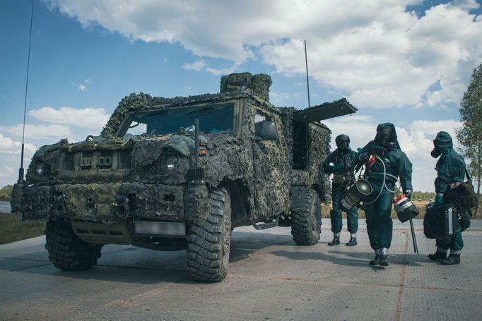 Jádro českého uskupení na základně NATO v Rukle tvoří příslušníci 31. pluku radiační, chemické a biologické ochrany z Liberce.