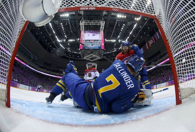 Soči 2014, ČR-Švédsko: Jakub Kovář, Jakub Voráček (89) - Henrik Tallinder