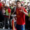Oslavy Španělů po návratu domů: Iker Casillas