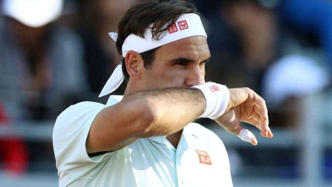 Roger Federer na turnaji v Římě.