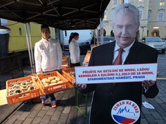 Z kampaně Miloše Zemana.