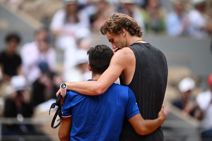 French Open 2022, 4. den (Sebastian Baéz a Alexander Zverev)