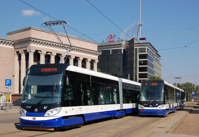 Tramvaj Škoda 15T, Riga