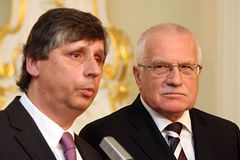 ODS nechce vládu pod vlivem ČSSD. Klaus: Už budou volby