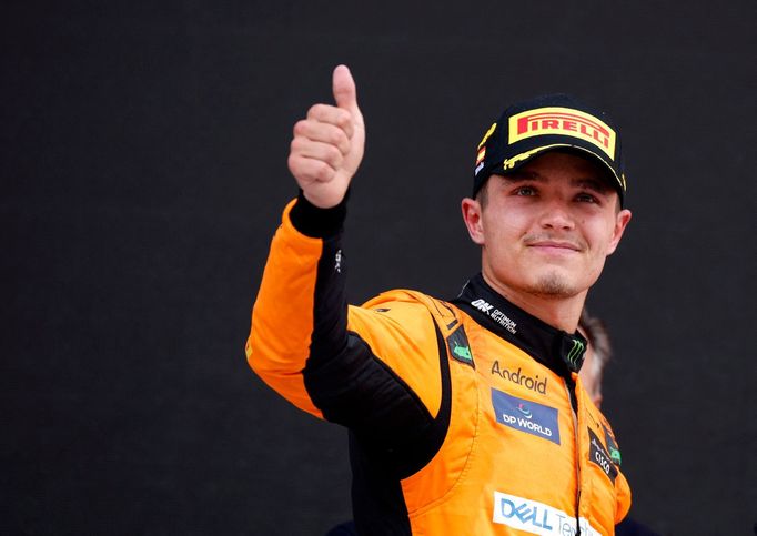 Pilot McLarenu Lando Norris po VC Španělska F1 2024