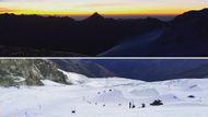 Sjezdařka Klára Křížová se připravuje na sezonu ve švýcarském Saas Fee. "Ranní ptáče," připsala vedle této fotky na Instagram.